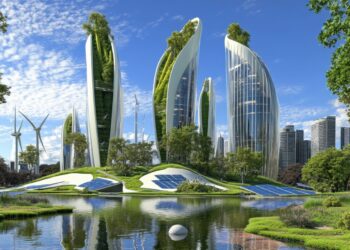 _Hospitality CSR practices in modern hotel showcasing sustainable operations and guest experience