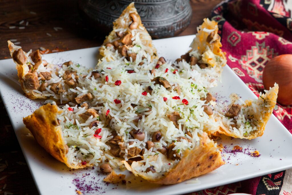 Basmatirijstkorrels, Perzische Tahdig-methode