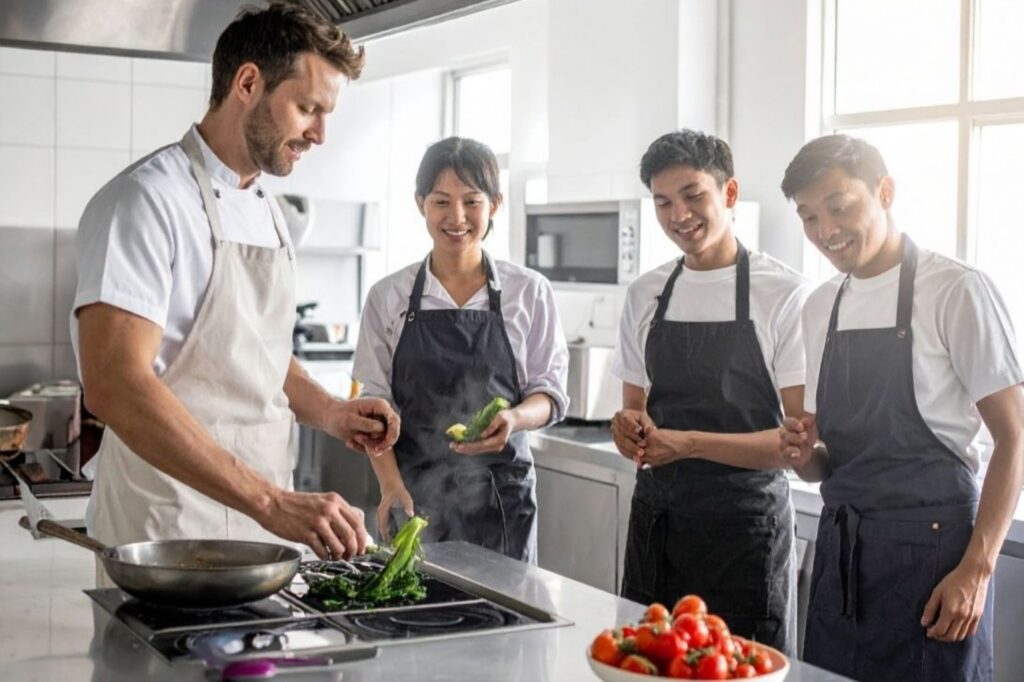 餐厅招聘策略，通过团队会议展示有效的人员配置解决方案和管理