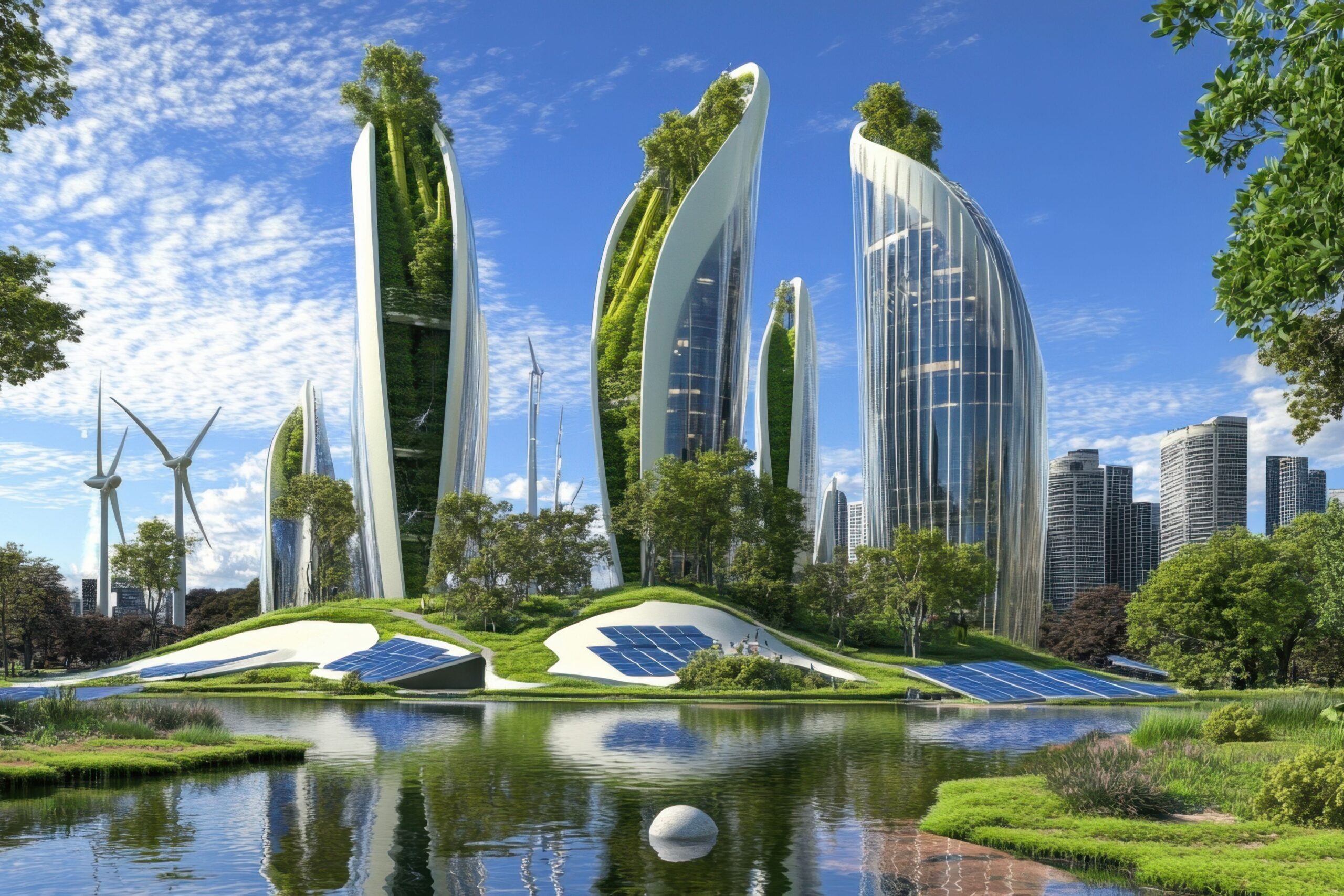 _Hospitality CSR practices in modern hotel showcasing sustainable operations and guest experience