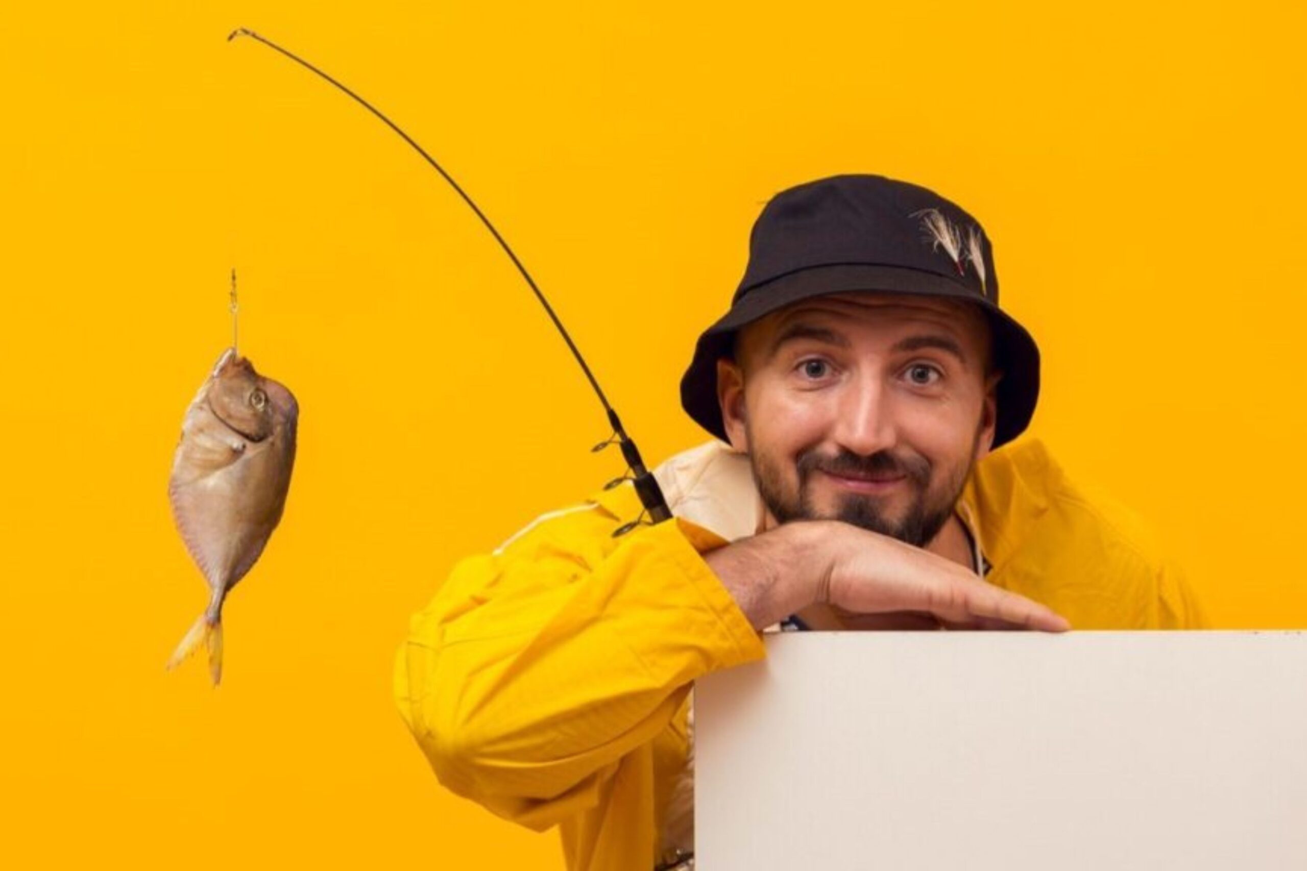 april fool's fish fisherman